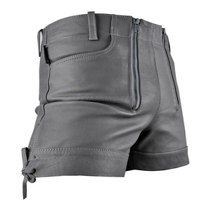 Shorts en cuir de haute qualité de conception faite au Pakistan vente en ligne marque privée meilleure vente de shorts en cuir - Product Image 5