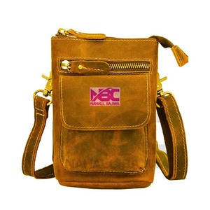 Yellow <b>Bag</b> Vintage Cow Leather Crossbody Shoulder <b>Bag</b> Belt Pouch <b>Men</b> Cow Leather <b>Small</b> Waist Pack <b>Bag</b> 2023. - Product Image 1