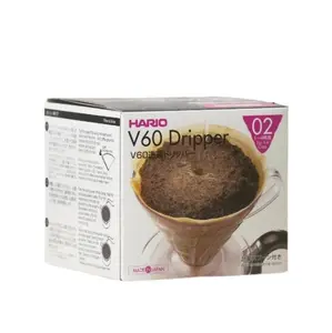 Hario可重复使用的咖啡滴头V60 01/02透明塑料，用于倾倒过滤咖啡批发