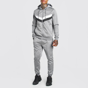 ชุดออกกำลังกายผ้าคอตตอนโพลีเอสเตอร์สำหรับผู้ชายชุดวิ่งออกกำลังกายระบายอากาศได้ดีไซส์พิเศษโลโก้ตามสั่ง - Product Image 1