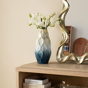 Derniers vases et pots à fleurs polis argentés mats design incurvé à la main de bonne qualité articles de décoration pour la maison et la chambre - Product Image 2