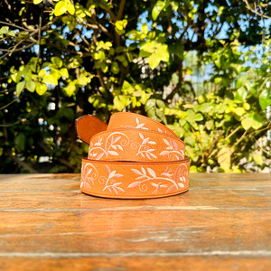 เข็มขัดปักแบบตะวันตกสไตล์วินเทจสำหรับผู้ชายเข็มขัดหนังควายแท้หัวเข็มขัดกลางแบบลำลองไม่ซ้ำใครออกแบบได้ตามต้องการ - Product Image 2