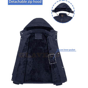 Concevez votre propre produit Veste en coton Veste en coton coupe-vent Veste d'hiver en coton sur mesure - Product Image 2