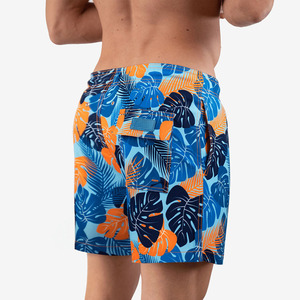Shorts de bain pour hommes, style streetwear, été, séchage rapide, motif uni blanc, logo personnalisé 2025 - Product Image 5