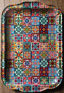 Plateau de service en bois MDF avec revêtement émaillé, design, hôtels et restaurants, articles de cuisine, plateau de table, haute qualité - Product Image 2