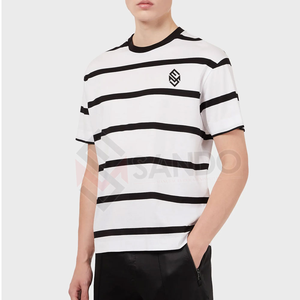 Venta al por mayor 100% algodón hombres camisetas calidad moda liso en blanco corriendo camisetas personalizadas con logotipo de diseño - Product Image 4