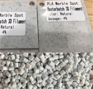 Rongfeng nhà máy sản xuất PP PLA Đá Cẩm Thạch tại chỗ <span class=keywords><strong>masterbatch</strong></span> 4% Thêm tỷ lệ đá cẩm thạch đen tại chỗ Nhựa nguyên liệu tùy chỉnh màu sắc PELLET - Product Image 5