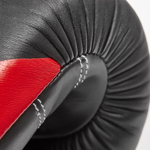 Guantes de entrenamiento de boxeo de cuero, Palma cómoda y transpirable para mayor ventilación, guantes de boxeo de gancho y bucle - Product Image 5