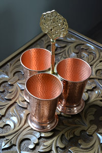 Handmade <b>Hammered</b> Design Metal Utensil <b>Holder</b> Decorative Spoon Fork Knife <b>Holder</b> for Kitchen Use Wholesale Price - Product Image 5
