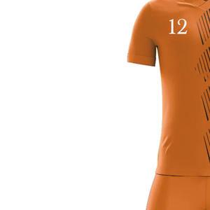 Último Modelo de Uniformes de Fútbol con Serigrafía, Conjuntos de Camisetas y Pantalones Cortos con Logotipo Personalizado, MOQ Bajo, Antibacterianos, Impermeables, Elásticos 100% - Product Image 4