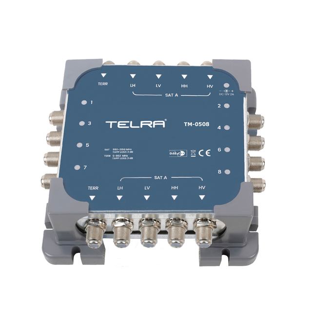Multiswitch 5x8 Satellite Cascade Multiswitch 47-2150 Mhz Telra TM-0508