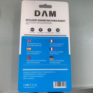 Audífonos Estéreo con Cable DAM, Micrófono para Ventana Emergente del Conector, para iPhone, Sonido HiFi, Auriculares Intrauditivos, Sin Ruido - Product Image 2