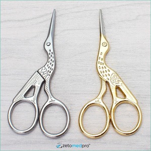 กรรไกรปักลาย Black Stork Design คุณภาพพรีเมียม ผลิตจากเหล็กกล้าไร้สนิมคมกริบ สไตล์วินเทจ สำหรับตัดผม เย็บผ้า และงานฝีมือ สามารถปรับแต่งได้ - Product Image 3