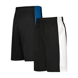 Shorts de bain pour homme 100% polyester tissé, séchage rapide, taille mi-haute élastique, style sportif, avec design coloré - Product Image 1