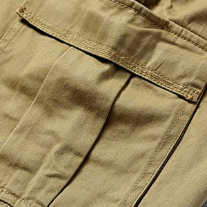 กางเกงคาร์โก้ผ้าแคนวาสสำหรับผู้ชายความยาวเต็มรูปแบบผ้าทอแบบลำลอง - Product Image 4