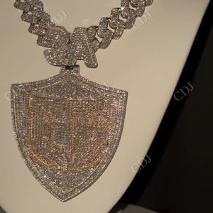 Luxurious VVSD Moissanite 925 Sterling Silver <b>Gold</b> Plated Custom Pendants New Hip Hop Style Party Pass Diamond <b>Tester</b> - Product Image 2