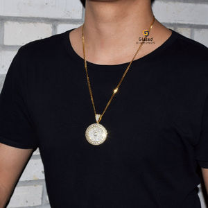 Hip Hop Unisexe Personnalisé Pendentif De Haute Qualité Pour Collier Bijoux En Argent Sterling 925 Et Diamant Moissanite - Product Image 6