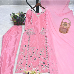 Vestido de novia vintage indio pakistaní largo Kurta Bottom Dupatta conjunto estilo Bollywood Lehenga Choli para fiestas - Product Image 1