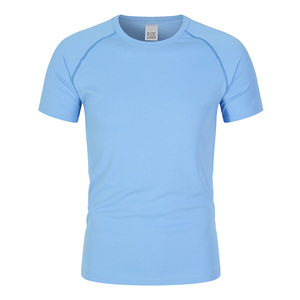 Vêtements de sport de fitness ajustés personnalisés vente en gros de vêtements d'entraînement pour hommes T-shirt court de course à pied à séchage rapide pour hommes - Product Image 4
