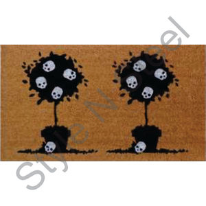 Pot de couleur noire avec Scala blanc dix paillassons d'impression anti-dérapant salon maison paillassons pour entrée personnalisé imprimé doux Durable - Product Image 1