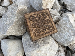 Coffre au trésor en bois écologique fait à la main manguier bijoux noeud poli 10 \ "boîte décor à la maison bibelot avec amour Style - Product Image 4