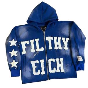 Sweat-shirt pour hommes personnalisé style pull-over 100% coton polaire à manches longues OEM coupe confortable disponible en gros - Product Image 1