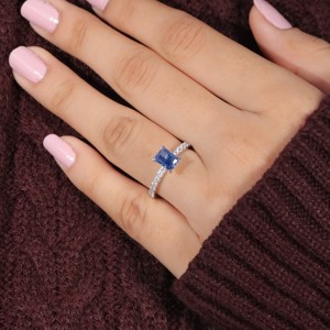 เครื่องประดับแฟชั่นผู้หญิงจำลองบุษราคัมอเมทิสต์พลอยโกเมนซิทรินแหวนพลอยเพอริโด - Product Image 2