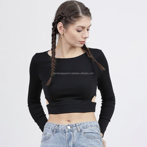 Nardon Apparel Venta al por mayor Camiseta con estampado de logotipo personalizado para mujer En stock Crop Top Mujer - Product Image 5