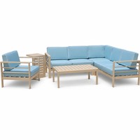 Langlebiges Aluminium-Gartensofa-Set für den Außenbereich in Parks, Innenhöfen & Hotels, Tragbar & Wetterbeständig