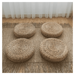Water Hyacinth <b>Cushion</b> <b>Pad</b> Thick braided hyacinth <b>cushion</b> for floor lounge seating and natural home styling Vietnam - Product Image 1