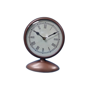 Reloj de mesa decorativo, cronógrafo geométrico marrón, para decoración de mesa, Hotel y oficina, antiguo - Product Image 6