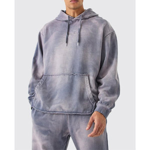 Ensemble de survêtement en polaire pour homme, 2 pièces, jogging et sweat-shirt en coton, vêtements de sport, couleur unie, chaud, pour la salle de sport - Product Image 6