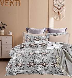 Draps plats ajustés à rayures imprimées Soft Touch Elite 4 PCS Set 2 Taies d'oreiller Hôpital Durable Confortable Élégant 400TC - Product Image 6