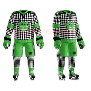 Maillot de hockey sur glace personnalisé OEM de haute qualité, vêtements d'équipe pour adultes, vêtements de sport, vente en gros, uniforme de hockey sur glace de style chemise - Product Image 2