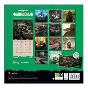Calendario Promocional 2025 - El Bebé Yoda GROGU de Mandalorian con Personajes Icónicos - Product Image 5