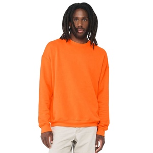 Sweatshirts unisexes en vrac-Sweat-shirt à épaules tombantes en coton biologique Poly-éponge Sweats à capuche et sweatshirts solides pour hommes - Product Image 4