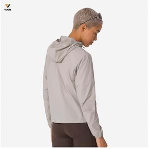 Veste coupe-vent broderie personnalisée vente en gros vestes noires mode grande taille pour femmes vestes d'extérieur avec logo imprimé personnalisé - Product Image 5