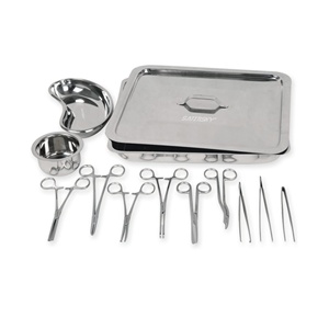 Kit de pansement 12 pièces de haute qualité Ensemble d'instruments de pansement. Les pansements sont fréquemment utilisés dans les premiers soins et les soins infirmiers - Product Image 1