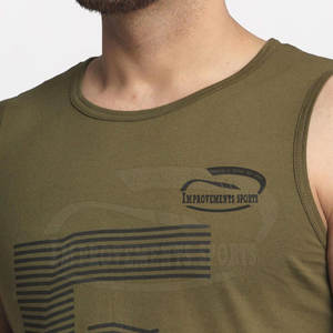 Meilleure vente Débardeur décontracté pour homme, vêtements de sport tricotés respirants, haut de grande taille pour adulte avec marque privée - Product Image 6