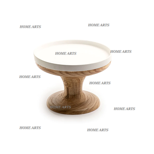Soporte de pastel de madera y hierro de diseño maravilloso Soporte de fechas de postre de forma redonda de calidad superior para los más vendidos - Product Image 1