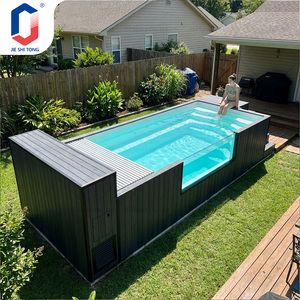 Prefab Container Swimming <b>Pool</b> with Acrylic Window WPC Deck and Filtration Above Ground <b>Pool</b> - Product Image 3