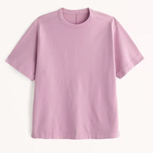 T-shirts de gym pour hommes personnalisés 100% jersey de coton coupe ajustée gris solide logo vierge design brodé anti-rides en vrac - Product Image 6