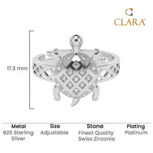 Anillos de Plata de Ley 925 de Primera Calidad para Hombre, Chapados en Rodio, con Patrón Geométrico e Incrustaciones de Diamantes con Corte Princesa - Product Image 5