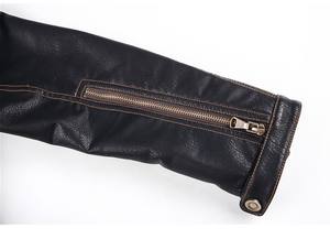 Color personalizado 100% chaquetas de cuero para hombre cómodo y duradero moto elegante cuero personalizado chaquetas de cuero delgadas - Product Image 5