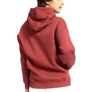 Usine Fabrication dames sweats à capuche en gros femmes à capuche meilleure qualité coton pull couleur unie personnalisé sweat à capuche pour femmes - Product Image 4