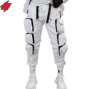 Men's Multi-Pockets Ribbons Bandage Tactical <b>Techwear</b> <b>Cargo</b> <b>Pants</b> High-Waist Sport Punk Hip Hop Joggers Casual Streetwear - Product Image 4