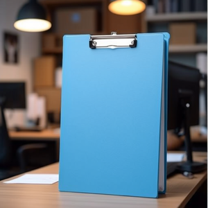 Portapapeles MAUL de 23 x 32 cm, Material de Cartón Laminado con Lámina Azul Claro, Carpeta Portapapeles de Gran Capacidad de 32 cm - Product Image 3