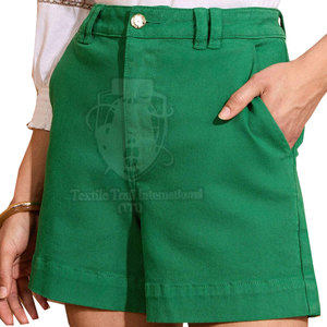 Últimos Pantalones Cortos de Jean de Color Liso para Verano, Pantalones Cortos de Jean de Cintura Alta para Mujer, Ropa de Mujer, Pantalones Cortos Lisos Teñidos para Mujer, ¡Gran Venta! - Product Image 6