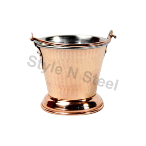 Plat Balti personnalisé martelé couleur antique mini plat Balti seau de service pour hôtel et restaurant en métal - Product Image 2