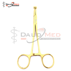 Gold Coated Septum Forceps With <strong>Fixed</strong> Tube 5.8 Wholesale <strong>Rate</strong> Made in Pakistan Piercing Tools for Personal Care